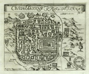 エルサレムの地図、1661年